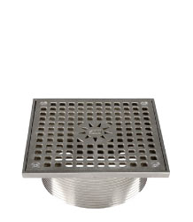 SQUARE ADJUSTABLE STRAINER - STAINLESS STEEL